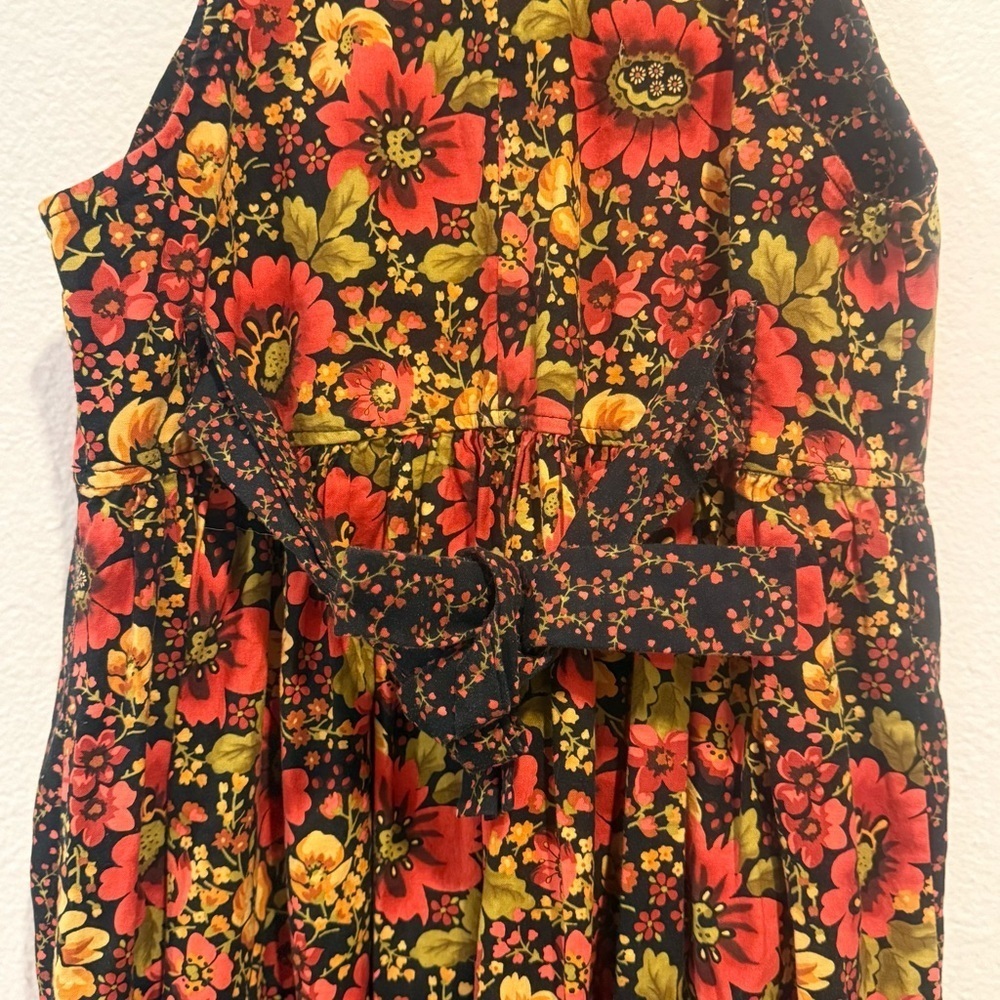 Dee's designer Lovely 50s Vintage floral patchwork midi dress - Picture 4 of 13